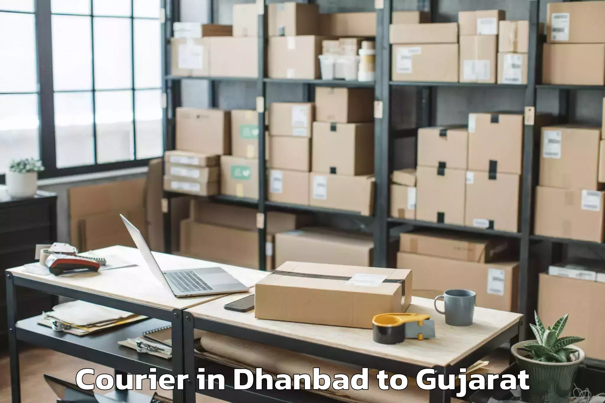 Affordable Dhanbad to Porbandar Airport Pbd Courier